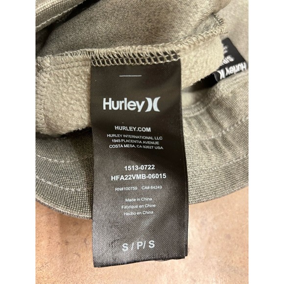 HURLEY Exist Fleece Joggers Forest Green Mens S Tapered Reflective - Picture 8 of 9